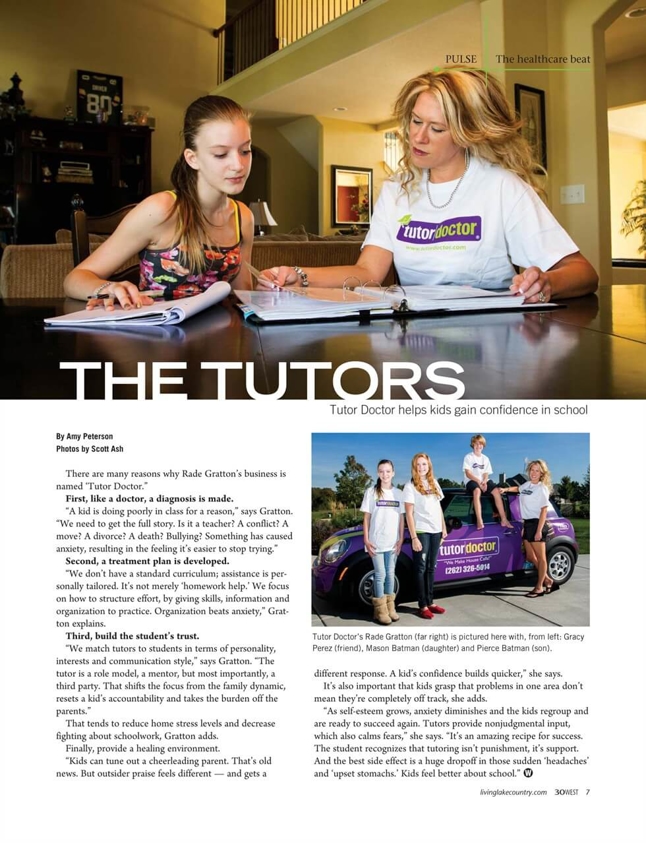 The Tutors - Article in Living Lake Country